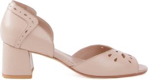 Sarah Chofakian chunky heel sandals Neutrals