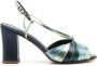 Sarah Chofakian Cocteau 75mm slingback sandals Blue - Thumbnail 1