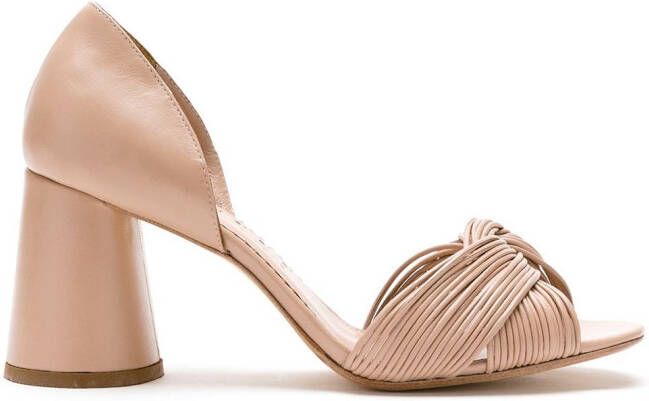 Sarah Chofakian Colagem leather sandals Neutrals