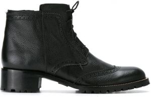 Sarah Chofakian combat boots Black
