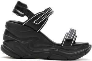 Sarah Chofakian Comfort flatform sandals Black