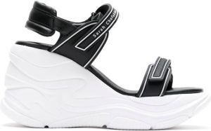 Sarah Chofakian Comfort flatform sandals Black