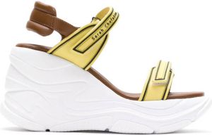 Sarah Chofakian Comfort flatform sandals Yellow