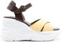 Sarah Chofakian Comfort platform leather sandals Brown - Thumbnail 1