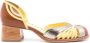 Sarah Chofakian Elaine colour-block 70mm pumps Brown - Thumbnail 1