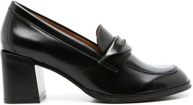 Sarah Chofakian Eliza 70mm heeled loafers Black