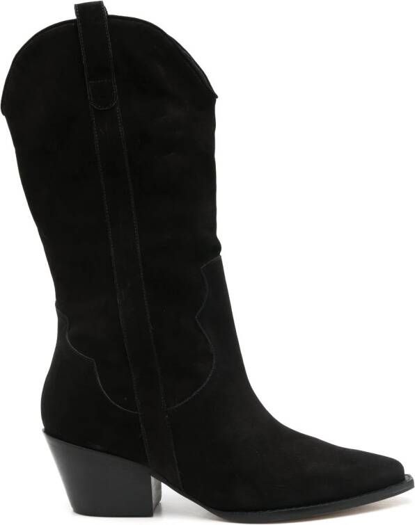 Sarah Chofakian Estee Western boots Black