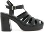 Sarah Chofakian Fleure 70mm leather sandals Black - Thumbnail 1