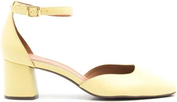 Sarah Chofakian Florence 45mm leather sandals Yellow