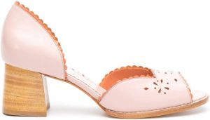 Sarah Chofakian Gritti Palace peep toe pumps Pink