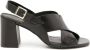 Sarah Chofakian Highway 85mm leather sandals Black - Thumbnail 1