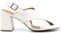 Sarah Chofakian Highway 85mm leather sandals White - Thumbnail 1