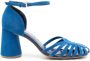 Sarah Chofakian Hilda caged 80mm sandals Blue - Thumbnail 1