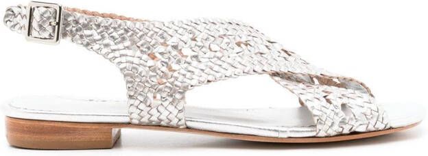 Sarah Chofakian Isolde flat sandals Silver