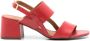 Sarah Chofakian Laura 65mm leather sandals Red - Thumbnail 1