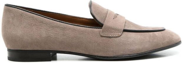 Sarah Chofakian Lauren penny-slot leather loafers Neutrals