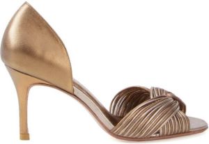 Sarah Chofakian leatehr sandals Metallic