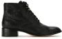 Sarah Chofakian leather ankle length boots Black - Thumbnail 1