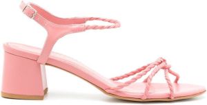 Sarah Chofakian leather Julie sandals Pink