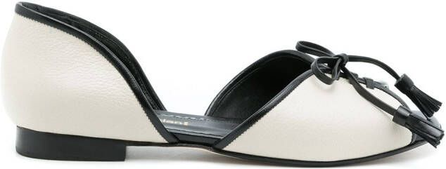 Sarah Chofakian leather Norway flat sandals Neutrals
