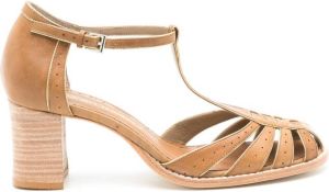 Sarah Chofakian leather Thiri sandals Brown