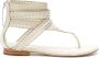 Sarah Chofakian Lis leather flat sandals White - Thumbnail 1