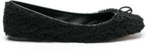 Sarah Chofakian Loby textured ballerina shoes Black