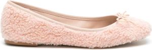 Sarah Chofakian Loby textured ballerina shoes Pink