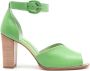 Sarah Chofakian Lorraine 75mm leather sandals Green - Thumbnail 1