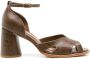 Sarah Chofakian Lucie 65mm leather sandals Brown - Thumbnail 1