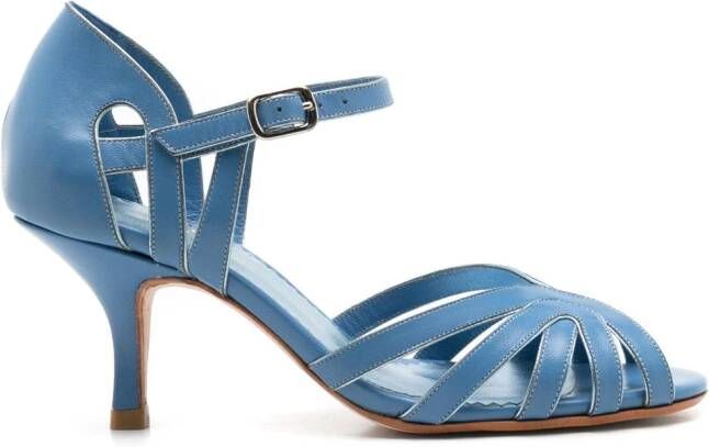 Sarah Chofakian Marcel 65mm cut-out sandals Blue