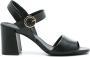 Sarah Chofakian Margaret 85mm leather sandals Black - Thumbnail 1
