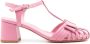 Sarah Chofakian Marly 45mm leather sandals Pink - Thumbnail 1