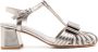 Sarah Chofakian Marly 45mm leather sandals Silver - Thumbnail 1