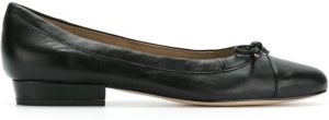 Sarah Chofakian Martina leather ballerina shoes Black