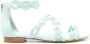 Sarah Chofakian Naomi leather flat sandals Blue - Thumbnail 1