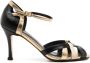Sarah Chofakian Olga 75mm metallic sandals Black - Thumbnail 1