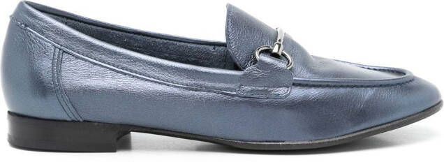 Sarah Chofakian Oxford Siena leather loafers Blue