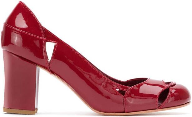Sarah Chofakian patent leather Bruxelas pumps Red