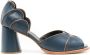 Sarah Chofakian Pattrice 65mm scallop-edge sandals Blue - Thumbnail 1