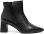 Sarah Chofakian Rebecca 55m leather boots Black - Thumbnail 1
