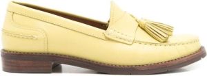 Sarah Chofakian Rive Droit leather loafers Yellow