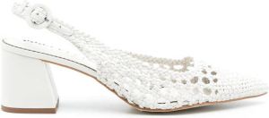 Sarah Chofakian Scarin Le Pigalle slingback pumps White