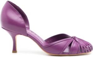 Sarah Chofakian Scarpin leather pumps Purple