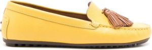 Sarah Chofakian Severine leather loafers Yellow