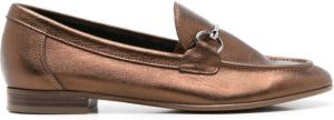 Sarah Chofakian Siena Oxford metallic loafers Brown