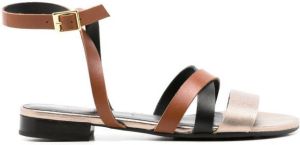 Sarah Chofakian strappy flat sandals Multicolour