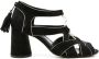 Sarah Chofakian Taylor 65mm cone-heeled sandals Black - Thumbnail 1