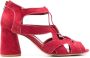 Sarah Chofakian Taylor 80mm lace-up sandals Red - Thumbnail 1