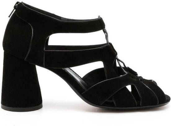 Sarah Chofakian Taylor suede sandals Black